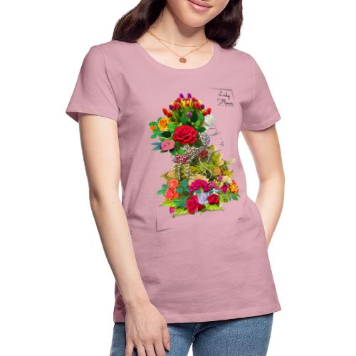 Lady flower -by- T-shirt chic et choc - T-shirt Premium Femme