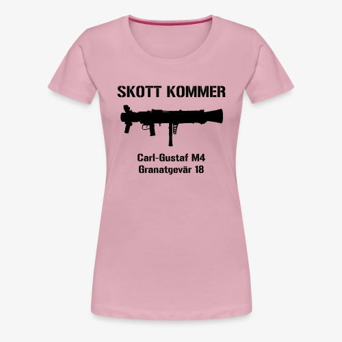 SKOTT KOMMER - KLART BAKÅT - SWE Flag - Premium-T-shirt dam