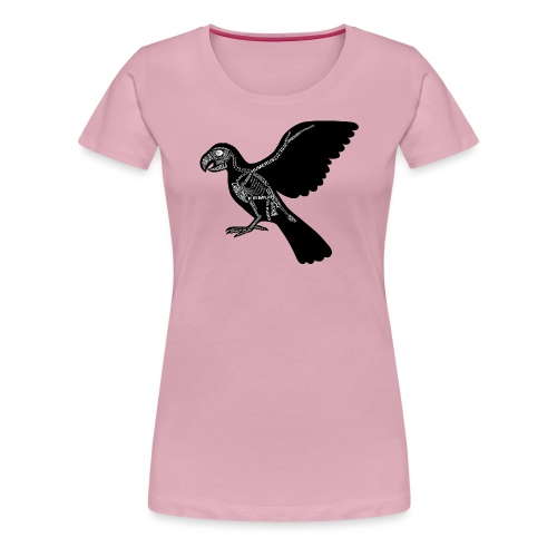 Papagei-Skelett - Premium-T-shirt dam