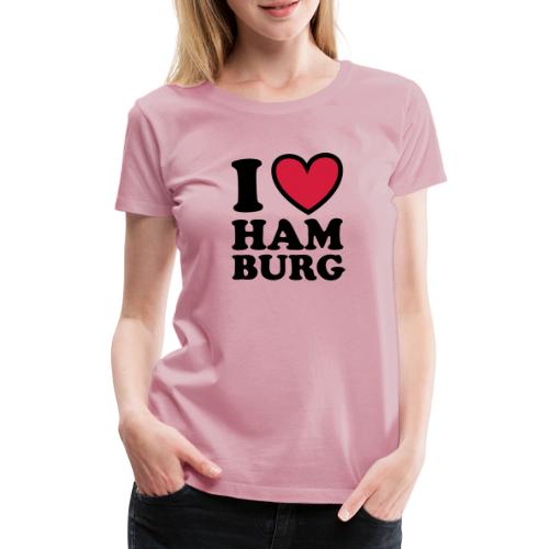 I Love Hamburg Herz 2c - Frauen Premium T-Shirt