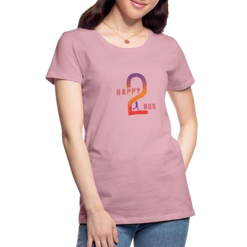 happy 2 run girl - Women's Premium T-Shirt