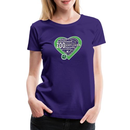 Zootierpflegerin Herz - Frauen Premium T-Shirt