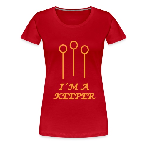 i´m a keeper - Premium-T-shirt dam