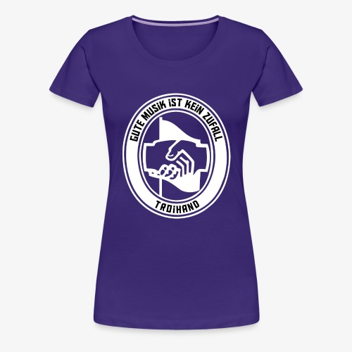 Logo Troihand invertiert - Frauen Premium T-Shirt
