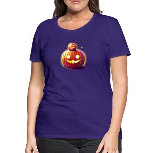 Halloween Kürbisse - Frauen Premium T-Shirt