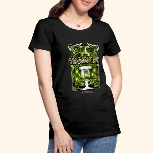 Absinthe Jugendstil-Design - Frauen Premium T-Shirt