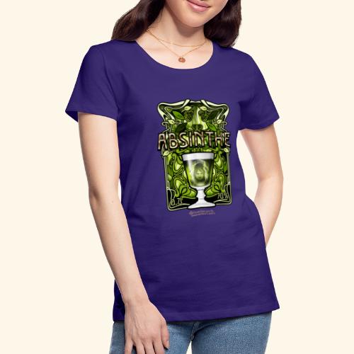 Absinthe Jugendstil-Design - Frauen Premium T-Shirt