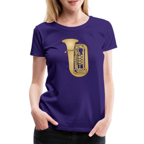 TUBA Blechblasinstrument - Frauen Premium T-Shirt