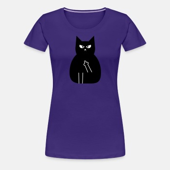 Sint svart katt - Premium T-skjorte for kvinner