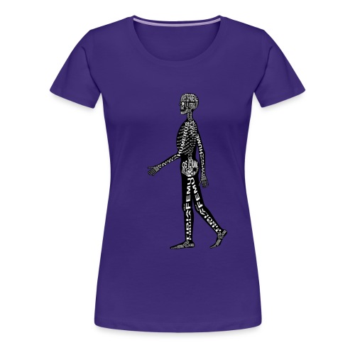Menschen-Skelett - Frauen Premium T-Shirt