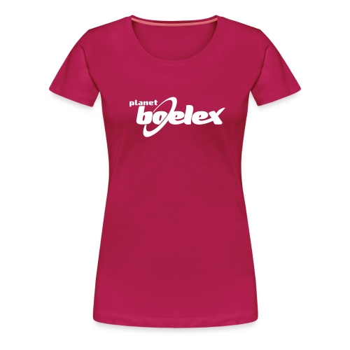 Planet Boelex v logo white - Women's Premium T-Shirt
