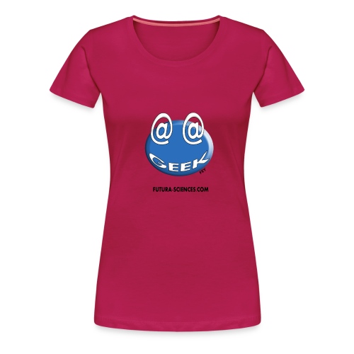 geek arobase bleu - T-shirt Premium Femme