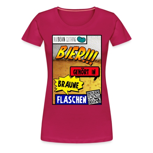 Girly Braune Flaschen (farbig) - Frauen Premium T-Shirt