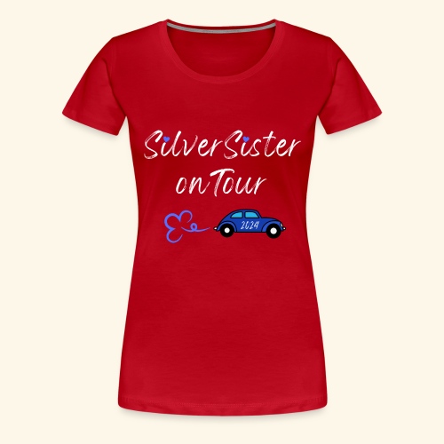 Silversister on Tour2024 white - Frauen Premium T-Shirt