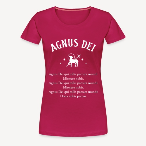 Agnus Dei - Dame premium T-shirt