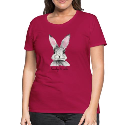 Lovely Cute Rabbit - Frauen Premium T-Shirt