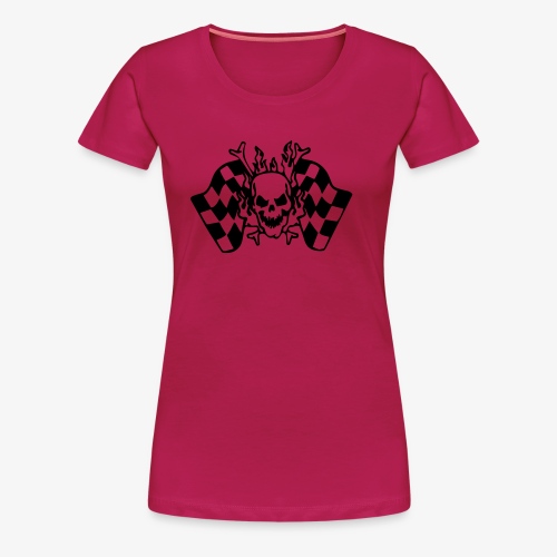 Racing Skull - Frauen Premium T-Shirt