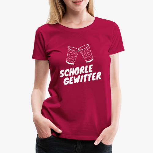 Schorlegewitter - Dubbeglas - Weinschorle - Pfalz - Frauen Premium T-Shirt
