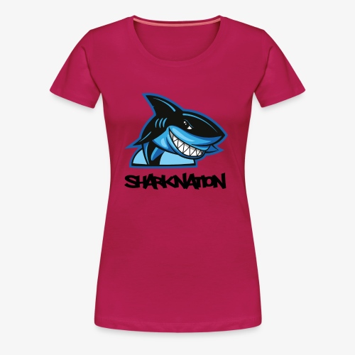 SHARKNATION / Schwarze Buchstaben - Frauen Premium T-Shirt