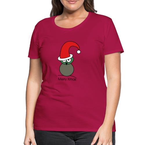 Owl - Merry Xmas - Women's Premium T-Shirt