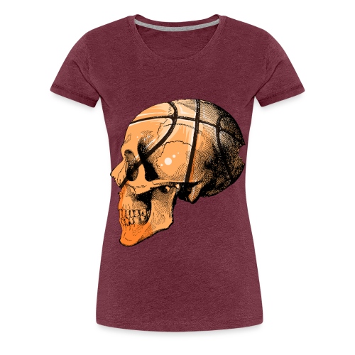 Funny skeleton Basketball Gift for Halloween Party - T-shirt Premium Femme
