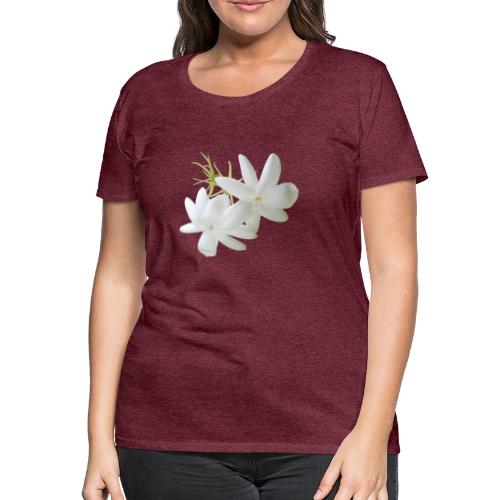 Jasmin weiss Blüte Strauch Duft Pflanze - Frauen Premium T-Shirt