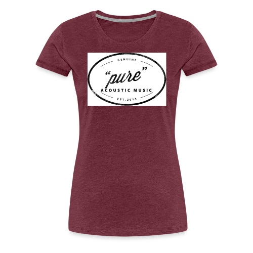 pure logo gross - Frauen Premium T-Shirt