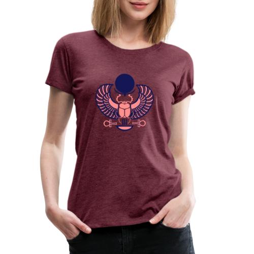 Geflügelter Skarabäus I Hieroglyphen - Frauen Premium T-Shirt