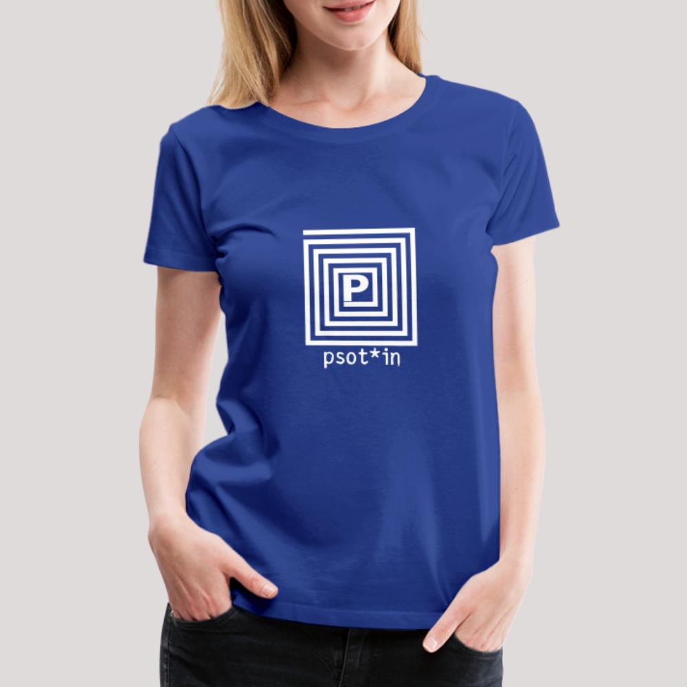 psot*in Weiß - Frauen Premium T-Shirt Königsblau