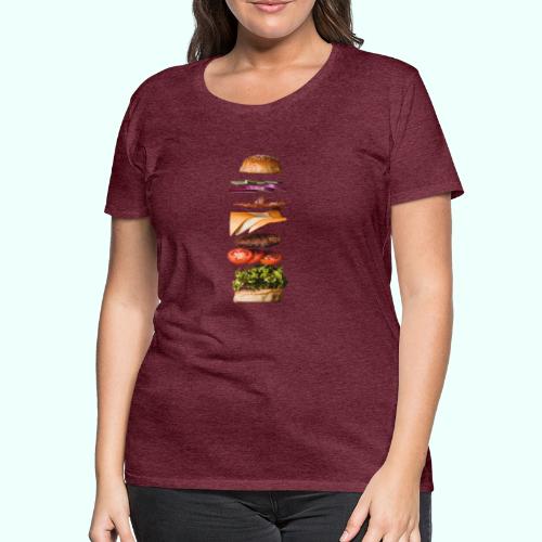 burger anatomie - Koszulka damska Premium