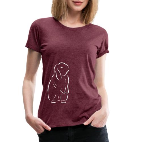 stehendes Häschen Hase Kaninchen Zwergkaninchen - Frauen Premium T-Shirt