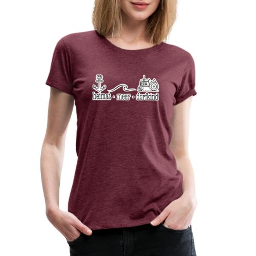 Heimat Meer Dorfkind - Frauen Premium T-Shirt