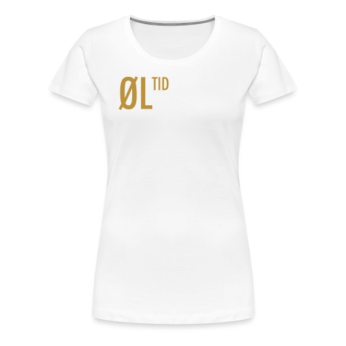 ØLTID ølbrygging hvit2 - Premium T-skjorte for kvinner