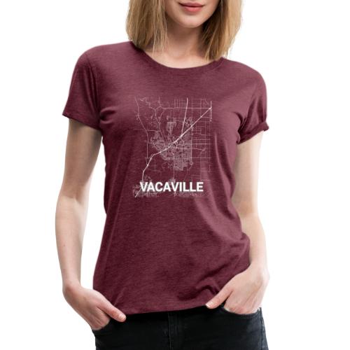 Vacaville city map and streets - Women's Premium T-Shirt