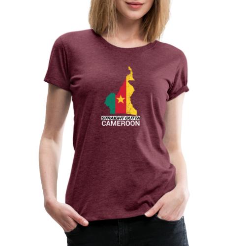 Straight Outta Cameroon country map - Women's Premium T-Shirt