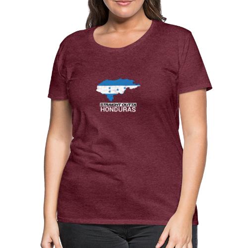 Straight Outta Honduras country map & flag - Women's Premium T-Shirt