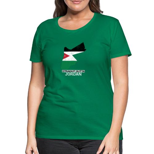 Straight Outta Jordan country map - Women's Premium T-Shirt