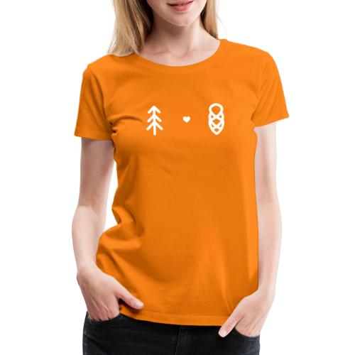 Schwarzwaldliebe minimalistisch Weiß - Frauen Premium T-Shirt