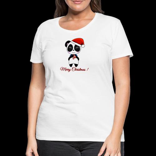 Panda noel - T-shirt Premium Femme