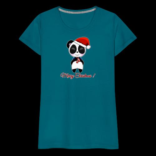 Panda noel - T-shirt Premium Femme