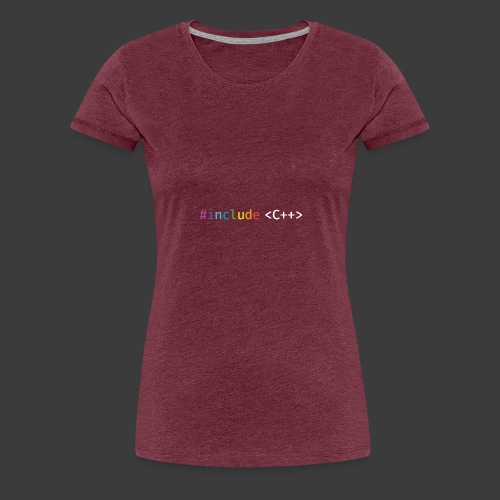 rainbow for dark background - Women's Premium T-Shirt