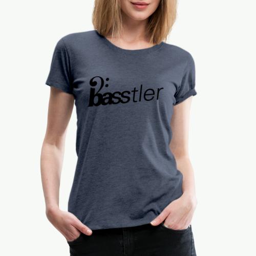 basstler schraeg flaeche - Frauen Premium T-Shirt
