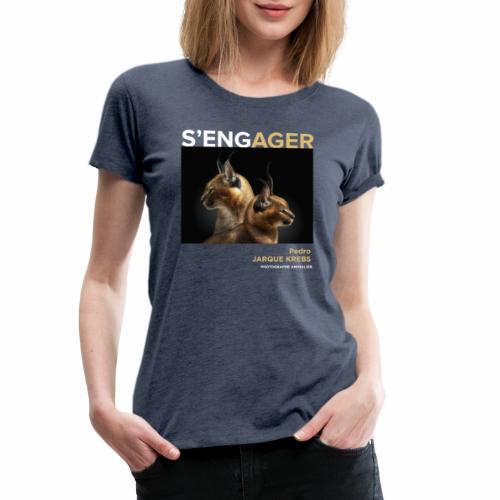 Le caracal ou lynx du désert un animal fascinant. - T-shirt Premium Femme