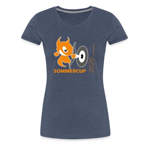 Sommercup orange Schrift - Frauen Premium T-Shirt