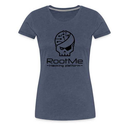 Root Me black with text - Camiseta premium mujer