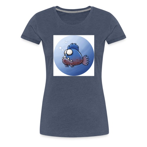 Piranha Button - Frauen Premium T-Shirt
