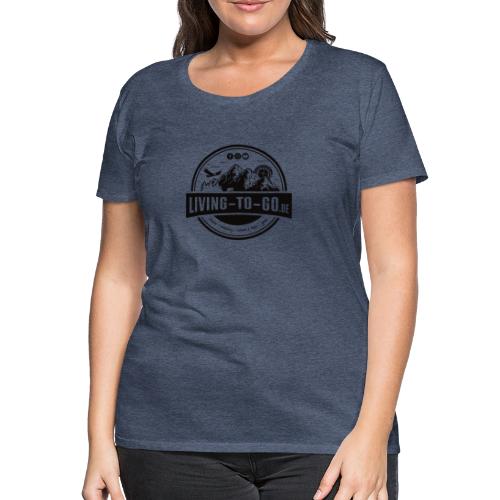LivingToGo Fan-Shop Logo schwarz - Frauen Premium T-Shirt