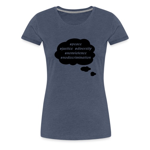 peace-justice_vereinfacht - Frauen Premium T-Shirt