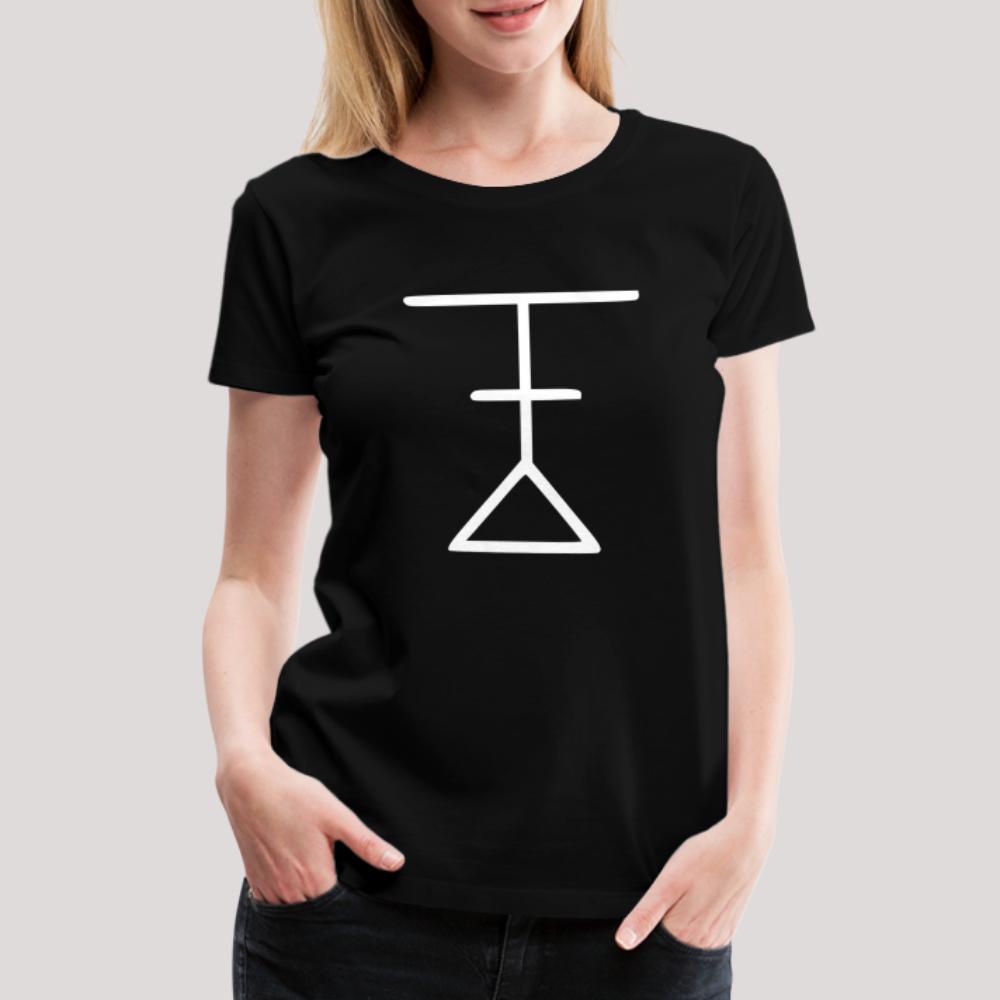 Ynglist Rune Weiß - Frauen Premium T-Shirt Schwarz