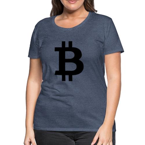Bitcoin black - Premium-T-shirt dam